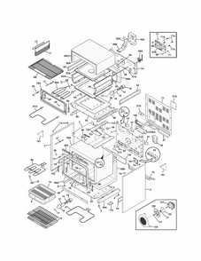 Body Diagram and Parts List for 79098059000  Kenmore Range