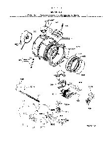 Motor/tub Diagram and Parts List for 41741942710  Kenmore Washer
