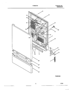 Dishwasher Page 4 Diagram and Parts List for 766  Frigidaire Dishwasher
