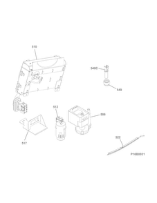 Burner Diagram and Parts List for EIED200QSW00  Electrolux Dryer