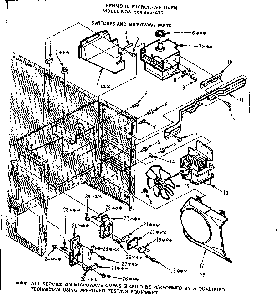 Switches And Microwave Parts Diagram and Parts List for 5648858410  Kenmore Microwave