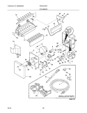 ICE MAKER Diagram and Parts List for EW23CS65GB4  Electrolux Refrigerator