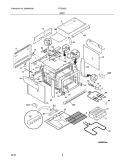 BODY Diagram and Parts List for FED355DBB  Frigidaire Range