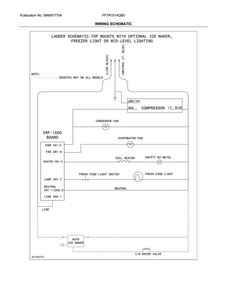 Wiring Schematic Diagram and Parts List for FFTR1514QB5  Frigidaire Refrigerator