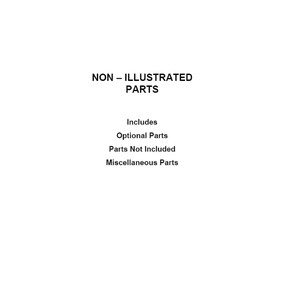 Optional Parts (Not Included) Diagram and Parts List for 110C86742701  Kenmore Dryer