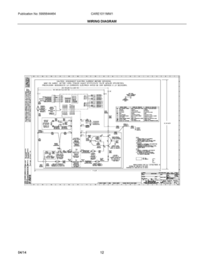 07 - WIRING DIAGRAM Diagram and Parts List for CARE1011MW1  Frigidaire Dryer