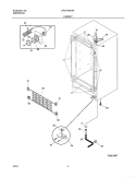 CABINET Diagram and Parts List for GFU17M3AW0  Gibson Freezer