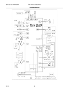 Wiring Diagram Diagram and Parts List for FFPA1222R11  Frigidaire Air Conditioner