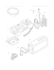 Ice Maker Diagram and Parts List for FGUB2642LE4  Frigidaire Refrigerator