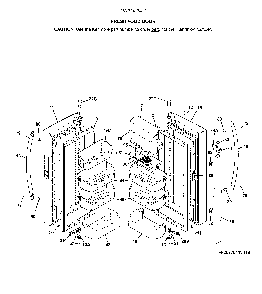 Fresh food door Diagram and Parts List for 25370417412  Kenmore Refrigerator
