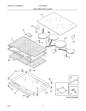 MAINTOP/SURFACE ELEMENTS Diagram and Parts List for FGIC3067MBA  Frigidaire Cooktop