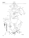 MOTOR / TUB Diagram and Parts List for MLXE42REW7  Uni Washer Dryer Combo