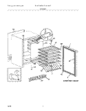 CABINET Diagram and Parts List for E24WC48EBS0  Electrolux Wine and Beverage Cooler