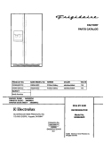 COVER Diagram and Parts List for GS26HSZCC3  Frigidaire Refrigerator