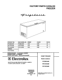 COVER Diagram and Parts List for FFC09C4AW1  Frigidaire Freezer