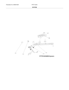 System Diagram and Parts List for FFET1222QS0  Frigidaire Refrigerator