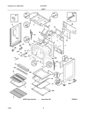 BODY Diagram and Parts List for GLGFS66CQC  Frigidaire Range