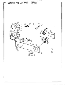 24` Washer/ Console And Controls Diagram and Parts List for 6507A  Frigidaire Washer