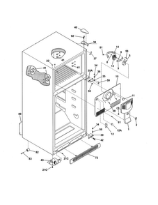 Part Location Diagram of 241832301 Frigidaire MOTOR-EVAP FAN