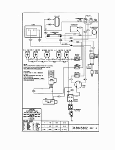 Wiring Diagram Diagram and Parts List for TGF605WFW4  Tappan Range
