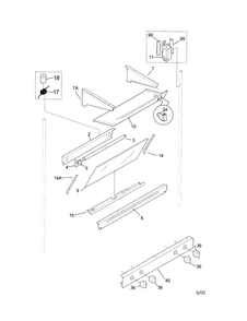 Splasher/light Diagram and Parts List for TGO336BGW3  Tappan Range