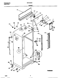 CABINET Diagram and Parts List for MRT21GNCD1  Frigidaire Refrigerator
