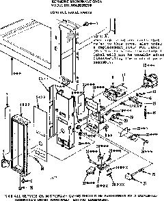 Control Panel Parts Diagram and Parts List for 5649928210  Kenmore Microwave