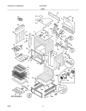 BODY Diagram and Parts List for CGLES389FS3  Frigidaire Range