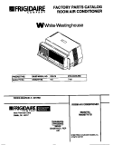 COVER Diagram and Parts List for WAB077Y7B1  Frigidaire Air Conditioner