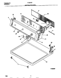 CONTROLS / TOP PANEL Diagram and Parts List for FDG8970EW0  Frigidaire Dryer