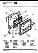 DOOR PARTS Diagram and Parts List for KF330JDD4  Frigidaire Range