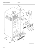 CABINET Diagram and Parts List for FRT18IL6JS1  Frigidaire Refrigerator