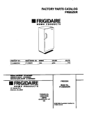 COVER Diagram and Parts List for FFU09M5GW0  Frigidaire Freezer
