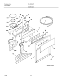 DISPENSER Diagram and Parts List for GLHS269ZCW2  Frigidaire Refrigerator