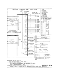 Wiring Diagram Diagram and Parts List for CGEF306TMFB  Frigidaire Range