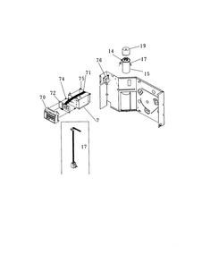 Controls Diagram and Parts List for FAC054J7A2  Frigidaire Air Conditioner