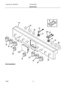 Part Location Diagram of 809137805 Frigidaire KNOB