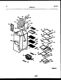 SHELVES AND SUPPORTS Diagram and Parts List for RS22F9YX1A  Gibson Refrigerator
