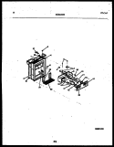 ICE DOOR, DISPENSER AND WATER TANK Diagram and Parts List for RS249MCD2  Frigidaire Refrigerator