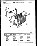 CABINET PARTS Diagram and Parts List for AK18E2RZA  Gibson Air Conditioner