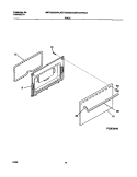 DOOR Diagram and Parts List for MEF322WGSA  Tappan Range