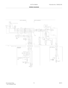 Wiring Diagram Diagram and Parts List for KATR1816MW6  Kelvinator Refrigerator