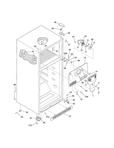 Cabinet Diagram and Parts List for 25367872505  Kenmore Refrigerator