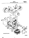 CAVITY / ELEMENTS UPPER OVEN Diagram and Parts List for FEB755CESF  Frigidaire Wall Oven