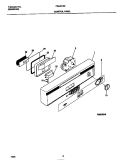 CONTROL PANEL Diagram and Parts List for FDB421RFR1  Frigidaire Dishwasher