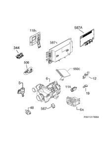 Electrical Parts Diagram and Parts List for LGID2475QF5A  Frigidaire Dishwasher