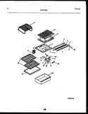 SHELVES AND SUPPORTS Diagram and Parts List for GTNI142HK1  Frigidaire Refrigerator