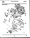 BURNER, MANIFOLD AND GAS CONTROL Diagram and Parts List for 30-3851-23-05  Tappan Range
