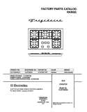 COVER Diagram and Parts List for PLGC36S9ACA  Frigidaire Cooktop