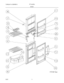 DOOR Diagram and Parts List for FRT104FW0  Frigidaire Refrigerator